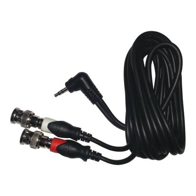 cable, 3.5 mm ac/dc output to rca/bnc, 6'.
